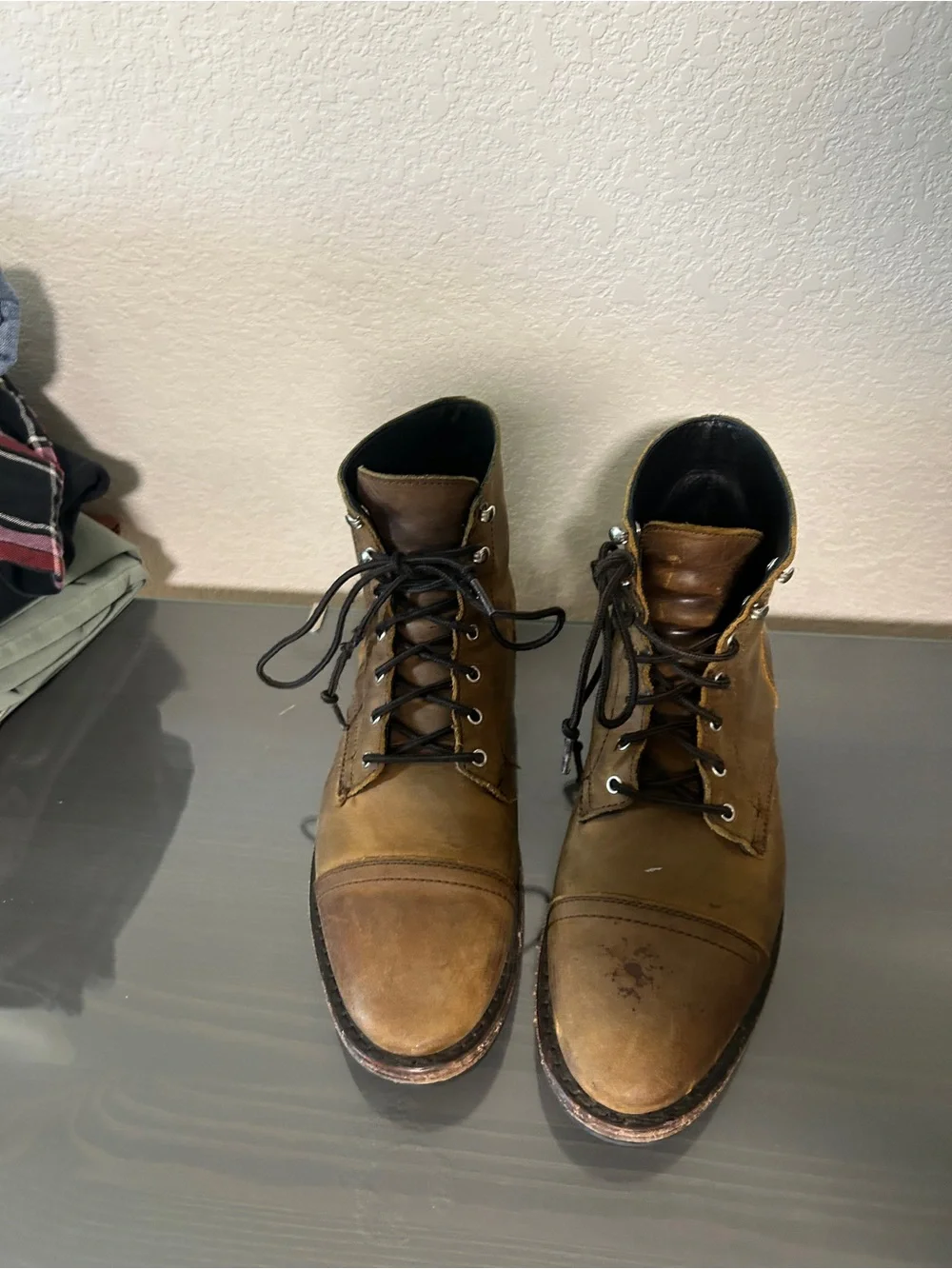 Thursday Boot Company Men's Tan Leather Lace-Up Boots